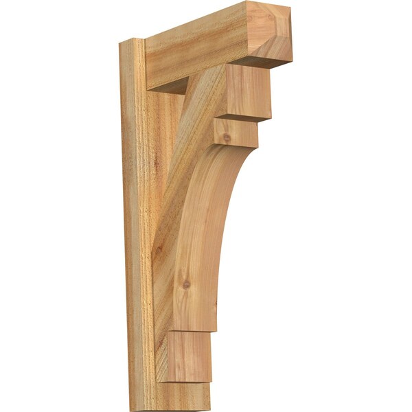 Ekena Millwork Merced Craftsman Rough Sawn Outlooker, Western Red Cedar, 6"W x 16"D x 28"H OUT06X16X28MRC04RWR - main